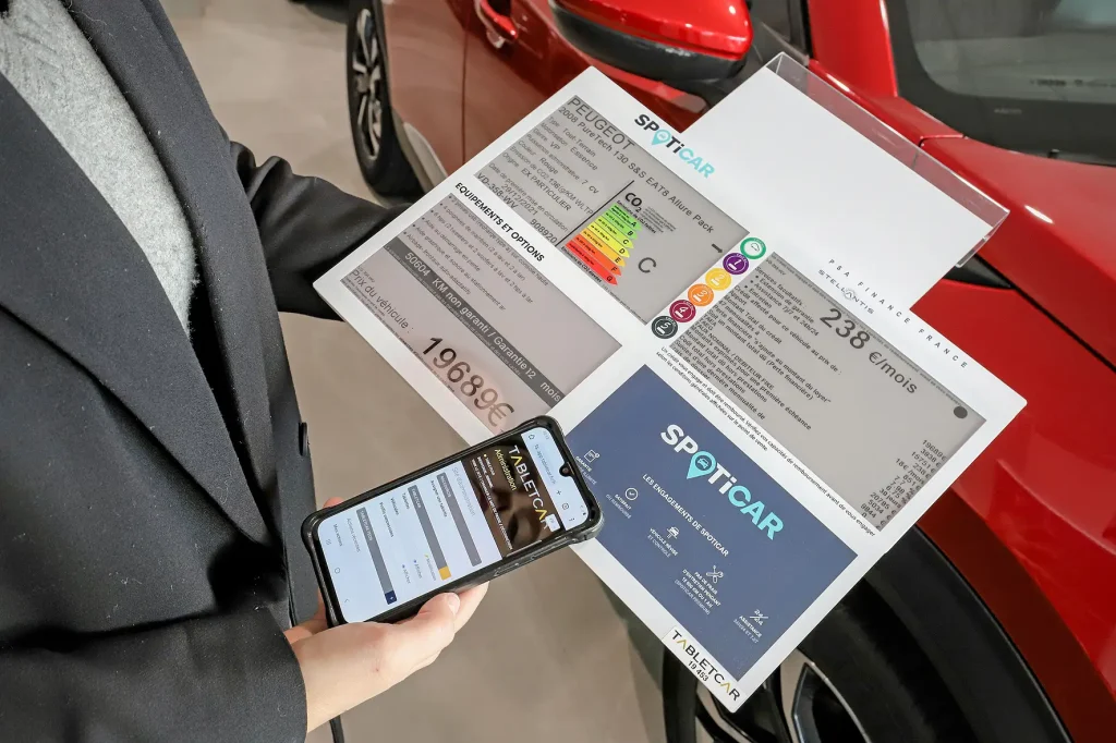 Mise à jour d’une tablette E-INK Tabletcar depuis un smartphone
